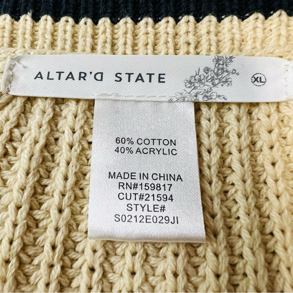 Altar’d State Star Sleeve Cardigan Sweater XL - Picture 5 of 6